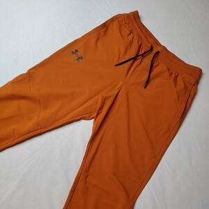 Under Armour Men's Size L UA Sportstyle Elite Joggers Pants Orange 1374658